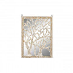 Wall Decoration DKD Home Decor Mirror Tree White MDF Wood (45 x 2,5 x 65 cm)