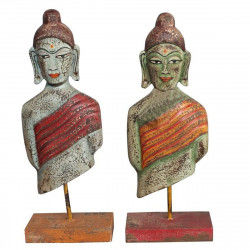 Decorative Figure DKD Home Decor 18 x 9 x 47 cm Buddha Oriental (2 Units)