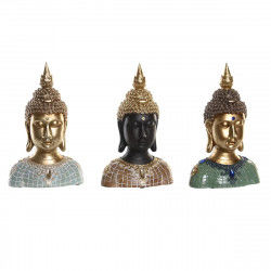 Decorative Figure DKD Home Decor 16 x 10 x 26 cm Black Buddha Turquoise Green...