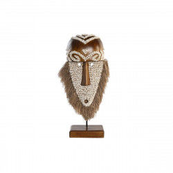 Dekorativ figur DKD Home Decor Natur Maske Fiber (30 x 10,5 x 53 cm)