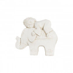 Figurine Décorative DKD Home Decor Finition vieillie Eléphant Blanc Oriental...