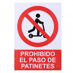 Znak Normaluz Prohibido acceder con patinete Nalepki (21 x 30 cm)