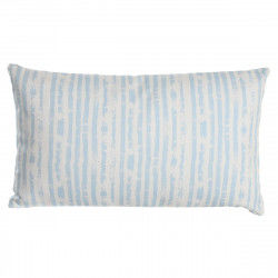Cushion DKD Home Decor 50 x 15 x 30 cm Stripes Blue White Mediterranean