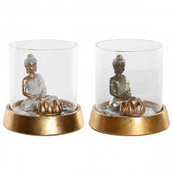 Decorative Figure DKD Home Decor Silver Golden Oriental 16 x 16 x 18 cm (2...