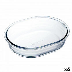 Cake Mould Ô Cuisine Ocuisine Vidrio Transparent Glass Oval 19 x 14 x 4 cm 6...