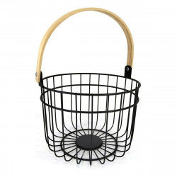 Decorative basket Quttin Rustic 28 x 26,5 x 22 cm Circular