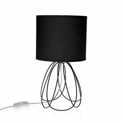 Lámpara de mesa Versa Mila Negro 20 x 36 cm Metal