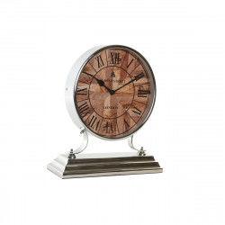 Horloge de table DKD Home Decor 30 x 9,5 x 33 cm Naturel Argenté Aluminium...