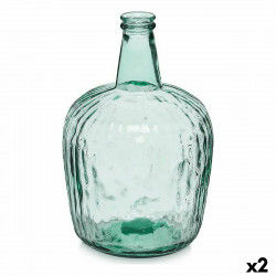 Flaske Striber Indretning 14 x 44 x 13 cm Gennemsigtig (2 enheder)
