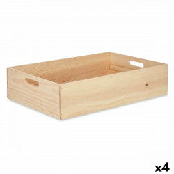Decorative box Pine 40 x 14 x 60 cm (4 Units)