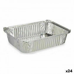 Set of Kitchen Dishes Disposable With lid Aluminium 19 x 6,8 x 25,5 cm (24...