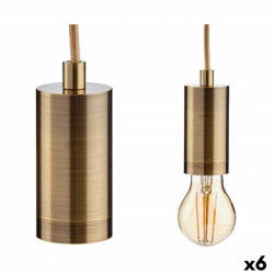 Loftslampe Gylden Metal 60 W 11,5 x 12 x 11,5 cm (6 enheder)