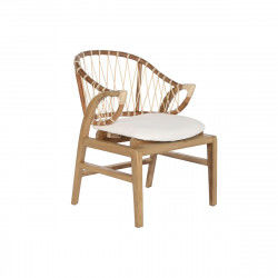 Chair DKD Home Decor White Natural 57 x 68 x 79 cm 57 x 65 x 79 cm