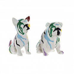 Dekorativ figur DKD Home Decor Multifarvet Hund Lakeret 20 x 12,5 x 17,5 cm...