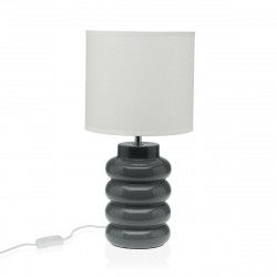 Desk lamp Versa Grey Ceramic 60 W 20 x 40 cm