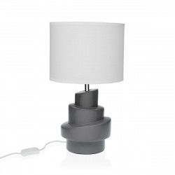 Lampe de bureau Versa Gris Blanc Céramique 40 W 20 x 35 cm