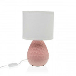 Lampe de bureau Versa Rose Blanc Céramique 40 W 15,5 x 27,5 cm
