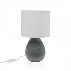 Desk lamp Versa Grey White Ceramic 40 W 15,5 x 27,5 cm