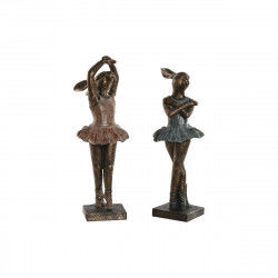 Decorative Figure Home ESPRIT Blue Pink Golden Romantic Ballet Dancer 13 x 12...