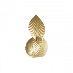 Wall Lamp DKD Home Decor Golden Metal 220 V 50 W Leaf of a plant (37 x 14 x...