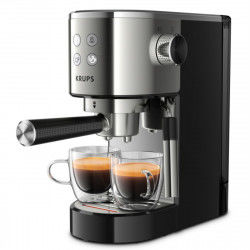 Hurtig manuel kaffemaskine Krups XP442C11 Sort 1 L 2 Skodelice