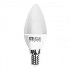 Candle LED Light Bulb Silver Electronics 970714 E14 7W