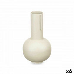 Vase Light brown Steel 14 x 28 x 14 cm (6 Units)