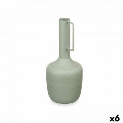 Vase With handle Green Steel 12 x 30 x 12 cm (6 Units)