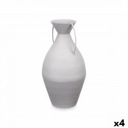 Vase Gris Acier 22 x 43 x 22 cm (4 Unités)