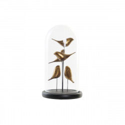 Figura Decorativa DKD Home Decor Cristal Resina Pájaros (17 x 17 x 32 cm)