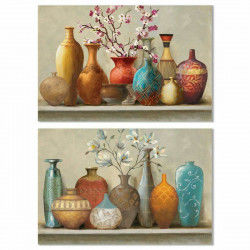 Painting DKD Home Decor Vase Colonial 120 x 3 x 80 cm (2 Units)