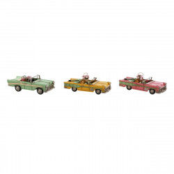 Decorative Figure Home ESPRIT Car Yellow Pink Vintage 26 x 11 x 9 cm (3 Units)