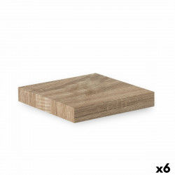 Shelve Confortime Natural MDF Wood 23,5 x 23,5 x 3,8 cm (6 Units)