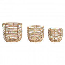 Basket set DKD Home Decor Metal PP (36 x 36 x 32 cm)