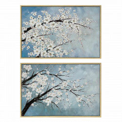 Canvas DKD Home Decor Tree 120 x 4 x 80 cm Oriental (2 Units)