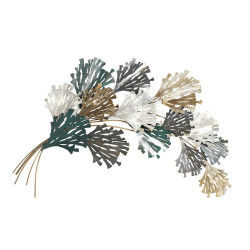 Wall Decoration DKD Home Decor 93,3 x 12 x 125,7 cm Grey Golden White Green