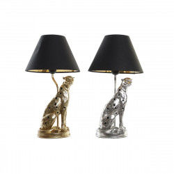 Desk lamp DKD Home Decor Silver Black Golden 26 x 26 x 46 cm Resin 220 V 50 W...