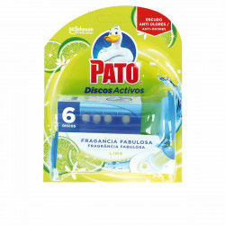 Toilet air freshener Pato Discos Activos Limonka 6 Sztuk Środek dezynfekujący