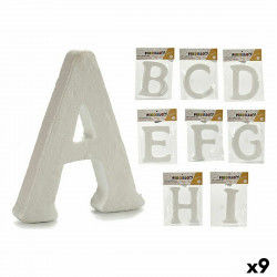 Bogstaver ABCDEFGHI Hvid polystyren 2 x 23 x 17 cm (9 enheder)