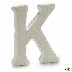 Letter K White polystyrene 1 x 15 x 13,5 cm (12 Units)