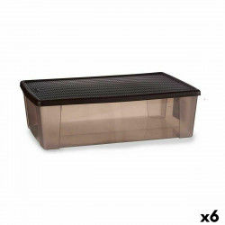 Storage Box with Lid Stefanplast Elegance Brown Plastic 30 L 38,5 x 17 x 59,5...