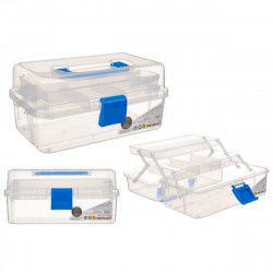 Multi-use Box Blue Transparent Plastic 27 x 13,5 x 16 cm
