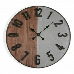 Wall Clock Versa Metal MDF Wood MDF Wood/Metal 5 x 60 x 60 cm