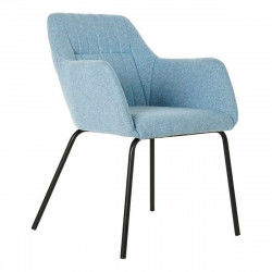 Krzesło DKD Home Decor Czarny Wielokolorowy Błękitne niebo 58 x 59 x 76 cm