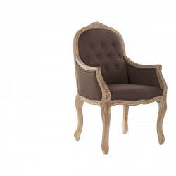 Krzesło DKD Home Decor Brązowy Naturalny Ceimnobrązowy Drewno kauczukowe 62 x...