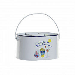 Ice Bucket DKD Home Decor White Multicolour Metal 24,5 x 17 x 13 cm