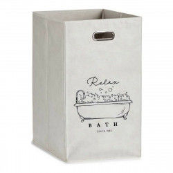 Basket Relax Bath Foldable White Cardboard 60 L 35 x 57 x 35 cm