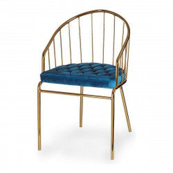 Chair Golden Blue Bars 51 x 81 x 52 cm