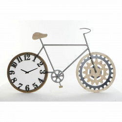 Reloj de Pared DKD Home Decor 108 x 6,4 x 63,5 cm Natural Negro Bicicleta...