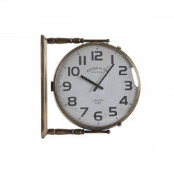 Reloj de Pared DKD Home Decor Cristal Dorado Blanco Hierro (36 x 9 x 38 cm)